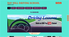 Desktop Screenshot of bayhilltrafficanddrivingschool.com