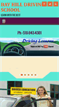 Mobile Screenshot of bayhilltrafficanddrivingschool.com